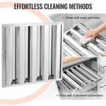 VEVOR Stainless Steel Commercial Hood Filters, 2-Pack