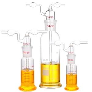 JiaoFengHeng 100ml Lab Gas Washing Bottle