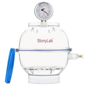 Stonylab 150mm Vacuum Desiccator with Gauge