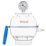 Stonylab 150mm Vacuum Desiccator with Gauge