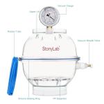 Stonylab 150mm Vacuum Desiccator with Gauge