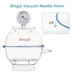 Stonylab 150mm Vacuum Desiccator with Gauge