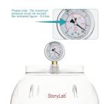 Stonylab 150mm Vacuum Desiccator with Gauge