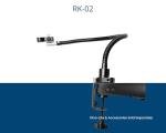 Dino-Lite Adjustable Gooseneck Desk Clamp Stand