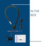 Dino-Lite Adjustable Gooseneck Desk Clamp Stand