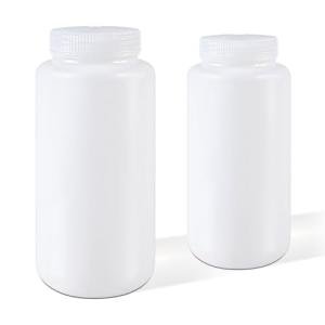 32 oz Airtight Plastic Bottles with Lids - 2 Pack