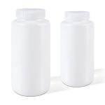 32 oz Airtight Plastic Bottles with Lids - 2 Pack