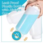 32 oz Airtight Plastic Bottles with Lids - 2 Pack