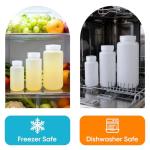 32 oz Airtight Plastic Bottles with Lids - 2 Pack