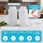 32 oz Airtight Plastic Bottles with Lids - 2 Pack