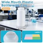 32 oz Airtight Plastic Bottles with Lids - 2 Pack