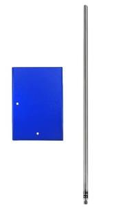 EISCO Rectangular Retort Base and Rod Set