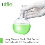 Utile 2-Pack 500ml Flat Bottom Glass Flasks