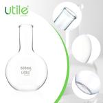 Utile 2-Pack 500ml Flat Bottom Glass Flasks