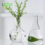 Utile 2-Pack 500ml Flat Bottom Glass Flasks