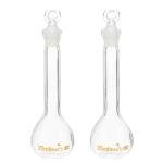 PATIKIL 25ml Glass Volumetric Flask, Set of 2