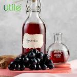 Utile 2-Pack 500ml Flat Bottom Glass Flasks