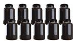10-Pack Dark Amber Plastic Pill Bottles 500cc