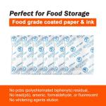 200 Packets Fonday Food Grade Silica Gel Bags