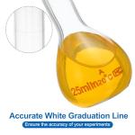 PATIKIL 25ml Glass Volumetric Flask, Set of 2