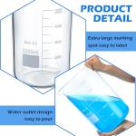 5000ml Glass Measuring Beaker Set - 2 Pcs