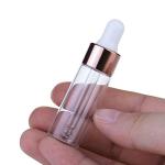 50-Pack Clear Glass Dropper Bottles (3ml)