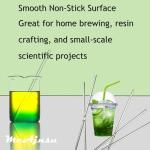 9Pcs Borosilicate Glass Stirring Rods - 12