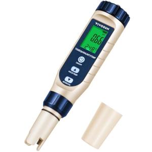 VIVOSUN 5-in-1 Digital PH Meter with Backlight