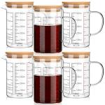 6 Pack 500 ml Glass Beaker Mug Set