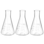 PATIKIL 100ml Erlenmeyer Flask Set – 3 Pack