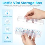 24 Count Plastic Vial Box Case for Organizing