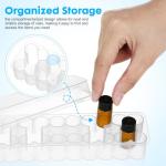 24 Count Plastic Vial Box Case for Organizing