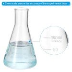 PATIKIL 100ml Erlenmeyer Flask Set – 3 Pack
