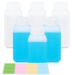 Leak Proof Plastic Reagent Bottles, 6 Pack