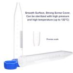 10mL Centrifuge Tubes, 200 Pack, Leak-Proof Caps