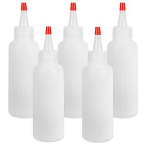 Ninsula 5Pack 4oz Squeeze Bottles with Caps