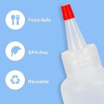 Ninsula 5Pack 4oz Squeeze Bottles with Caps