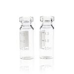 Clear Glass Crimp Top Vials, 2 mL, 100 Pack
