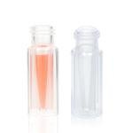 ALWSCI 9mm Screw Top Vials with Inserts - 100 Pack