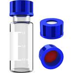 2mL HPLC Autosampler Vials with Screw Caps, 100 Pcs