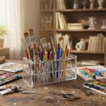 Clear Acrylic Test Tube Rack with 18 Holes