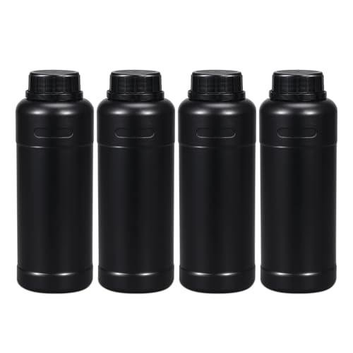 16oz Plastic Storage Bottles, 4-Pack, Light-Proof