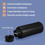 16oz Plastic Storage Bottles, 4-Pack, Light-Proof