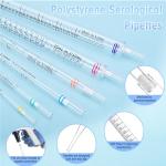 Dedsio 1ml Serological Pipettes, 100 Pack