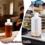 32oz Plastic Bottles with Airtight Caps - 2 Pack