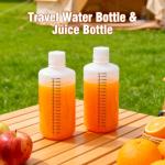 32oz Plastic Bottles with Airtight Caps - 2 Pack