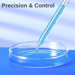 10mL Glass Serological Pipettes with Blue Bulb Set