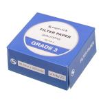 Qualitative Filter Paper Grade 3, 90 mm, 100 Sheets
