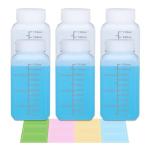 Square Plastic Reagent Bottles with Inner Ring Cover