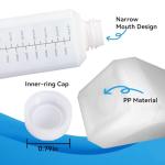 Square Plastic Reagent Bottles with Inner Ring Cover